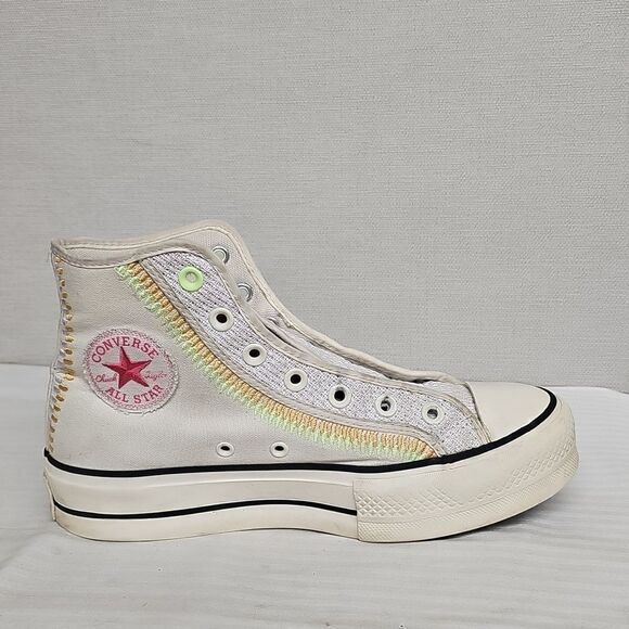 CONVERSE CTAS LIFT HI EMBROIDERED SNEAKERS BFPM-04-222 - Picture 8 of 10